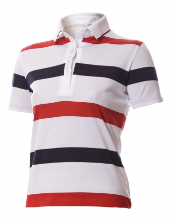 LADY  STRIPED POLO SHIRT 