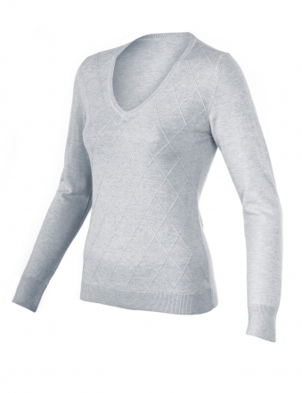 LADY PULLOVER DIAMOND KNIT 